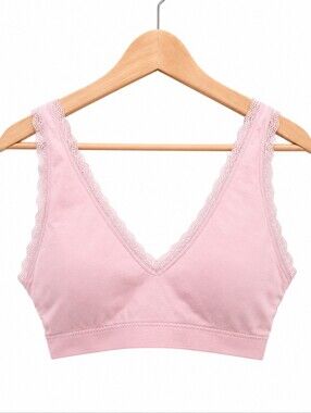 Laura Ashley Pink Lace Bralette | Size Medium 🌸